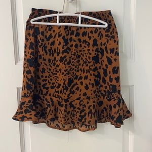 Cheetah skirt